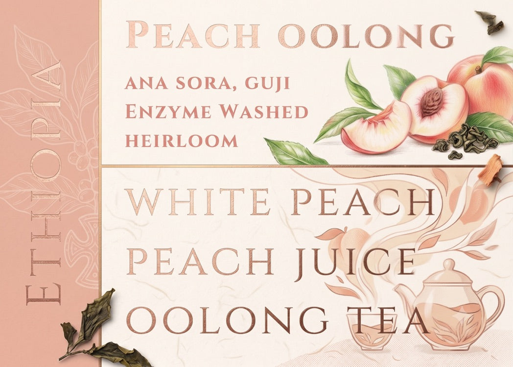 Ethiopia Peach Oolong Enzyme Washed Heirloom