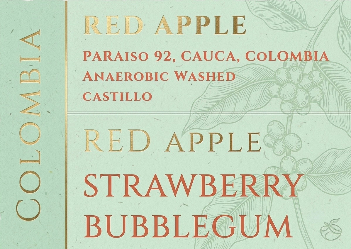 (NEW)Colombia El Paraiso 92 Red Apple ana. washed Castillo